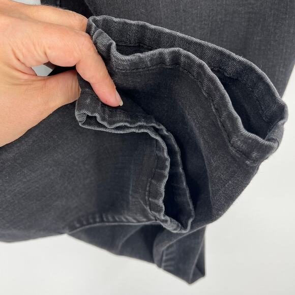 Democracy Ab Technology Crop Skinny Womens Jeans Sz 16 Black Slimming Stretchy - Picture 7 of 10